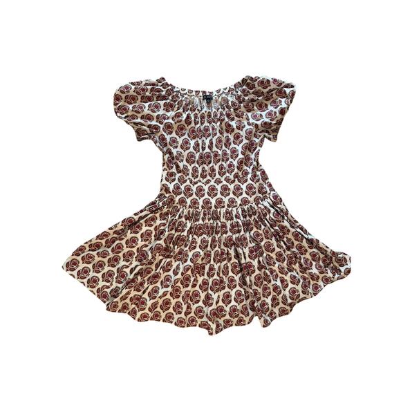 J. Crew Dresses & Skirts - J.Crew Re-Imagined Block Print Mini Dress | Puff Sleeve | Smocked | Size 12